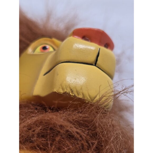 Disney Applause The Lion King Adult Simba Plush Doll Vinyl Plastic Face 10" Long - Picture 4 of 11